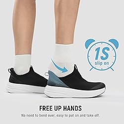 AIRHAS Womens Wide Toe Box Walking Shoes Slip On