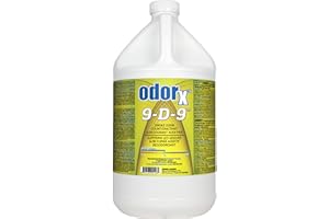 ODORx 9-D-9 Professional Smoke Odor Counteractant and Deodorizer, Odor Remover for Smoke Damaged Job Sites, 1 Gal Bottle