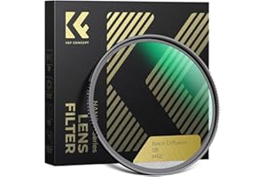 K&F CONCEPT 67mm Black Diffusion 1/8 Filter Mist Cinematic Effect Filter with 28 Layer Nano Coating for Video/Vlog/Portrait P