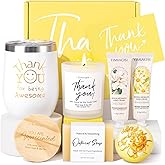 Thank You Gifts for Women, Employee Appreciation Gifts teacher Appreciation Box Unique Gratitude Gifts Baskets for Coworkers Hostess Secretary Nurse Volunteer Mom Clients Staff Boss Lady