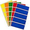 ChromaLabel 1 x 3 Inch Permanent Color Code Rectangle Labels, 150 Stickers per Pack, Assorted Standard
