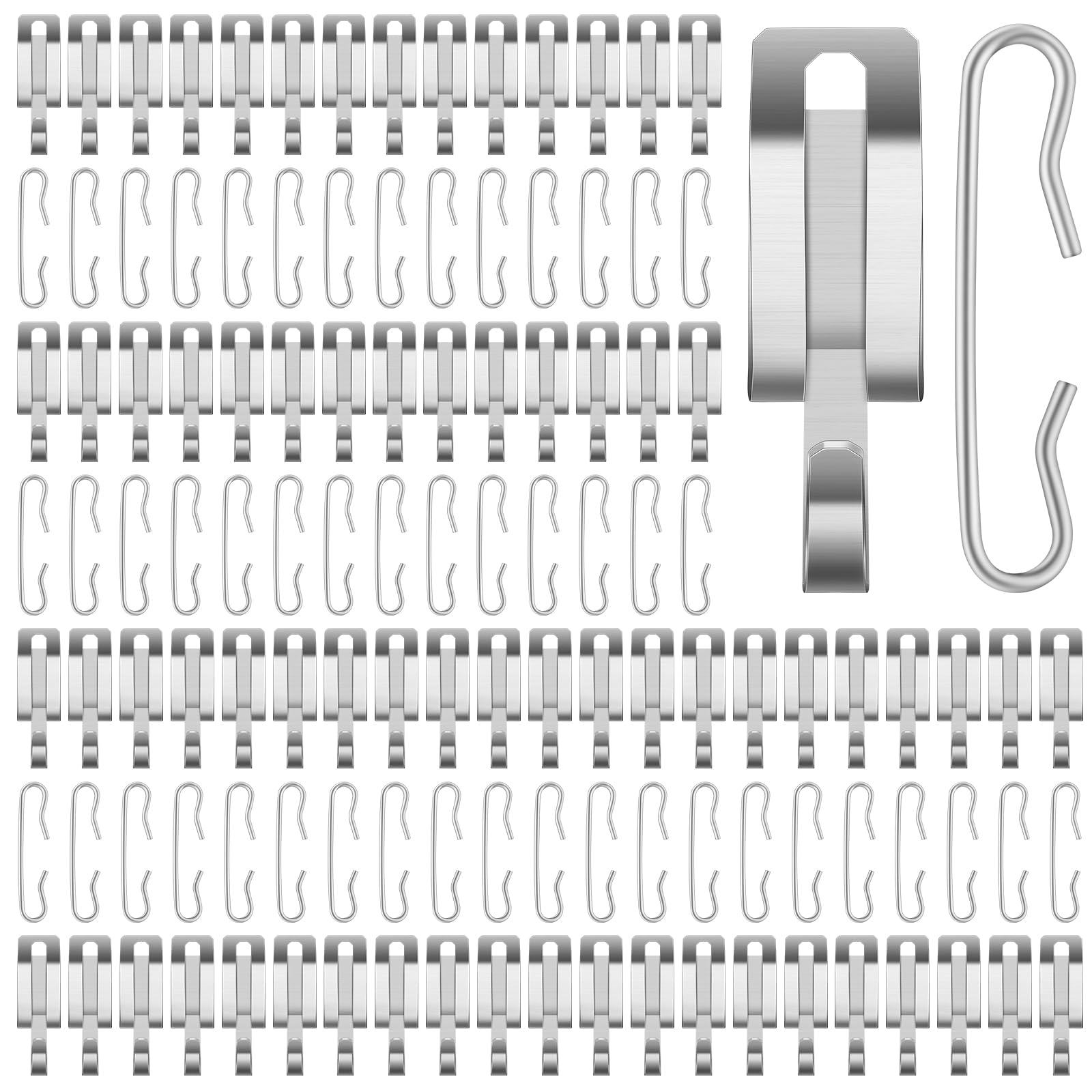 Photo 1 of Moxweyeni 96 Pieces Heat Cable Roof Gutter Clips 1.8" De Icing Cable Christmas Wire Light Clips and Spacers Set Outdoor