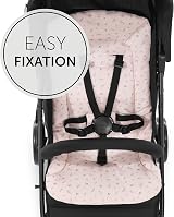 hauck Padded Pushchair Liner Flowers Rose Universal Fit 70 x 37 cm view 3