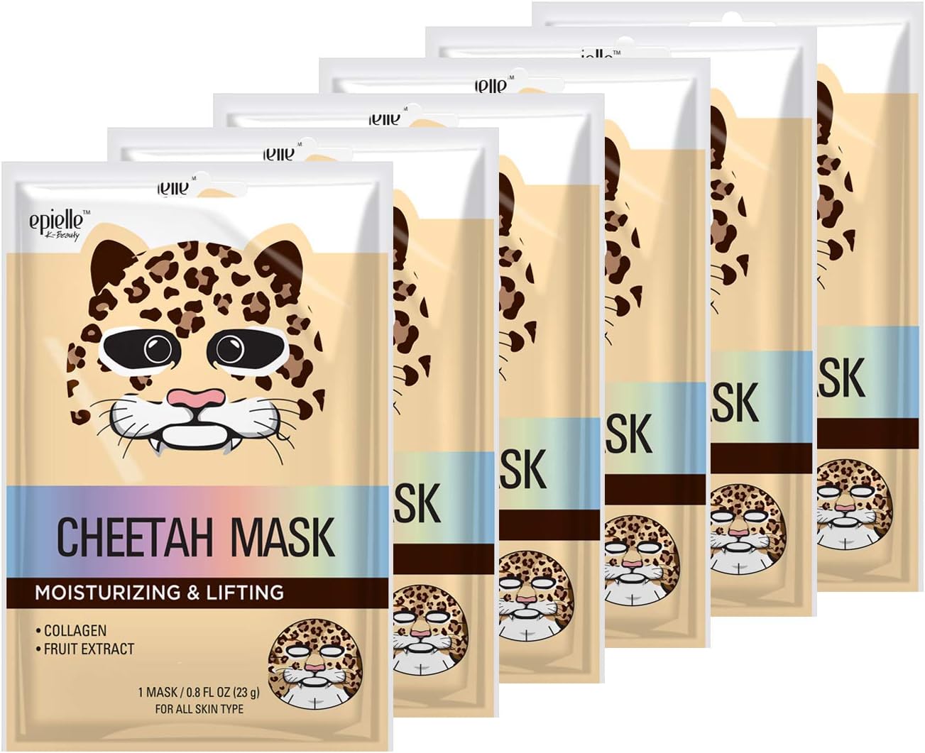 Epielle Character Sheet Masks - Cheetah (Total of 6 Masks)
