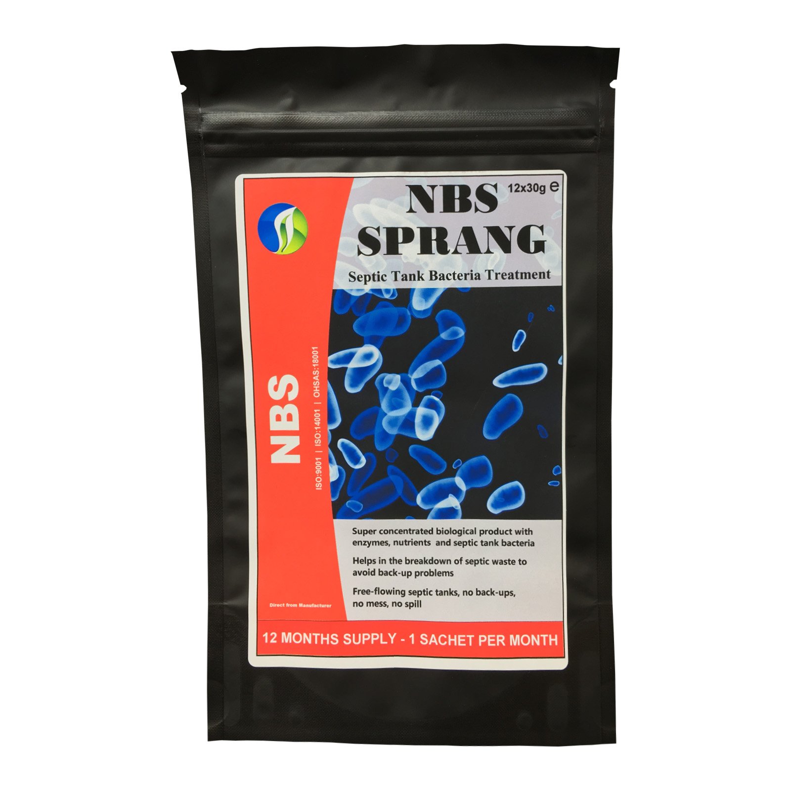 NBS SPRANG12 MONTHS SUPPLY Septic Tank Bacteria Treatment for Septic