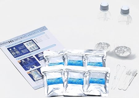 Amazon Co Jp 市販の水素水の3倍 倍の高濃度水素水がペットボトル60本分簡単に作れます 日経ｍｊ掲載の話題の水素水スターターキット作り方ｄｖｄ付 ドラッグストア