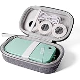 ORGSTA Label Maker Case Compatible S001 Label Maker, for ORGBRO X1 X3 NIIMBOT D11 D110 Label Printer, Hard Carrying Container Storage Holder Organizer for Printer, Tape and Charging Cable (Gray)