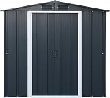 Duramax ECO 6x4 Metal Garden Storage Shed Anthracite view 8