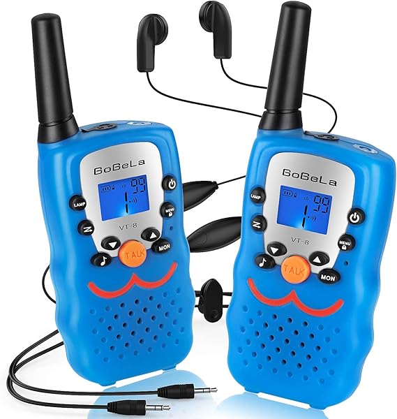 WalkieTalkies with Earpiece and Mic, Bobela VOX WalkyTalky 3Mile