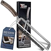 SYOKAMI Left-Handed Bread Knife for Homemade Bread, World's 1st Real Bow-Design Sourdough Bread Slicer, Razor-Sharp Cutter fo