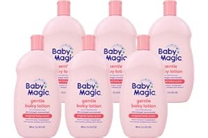 Baby Magic Gentle Baby Lotion | 16.5 Fl Oz (Pack of 6) | Vitamins & Aloe, Pink (705544), Original Baby Scent