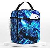 Kids Game Lunch Box For Boys School Cool Video Game Insulated Lunch Bag Reusable Portable Gaming Lunch Boxes For Boys Girls Cooler Lunchbox With Adjustable Shoulder Strap For Kids Picnic Travel