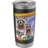 Unhinged And Feral Raccoon Stainless Steel Insulated Tumbler