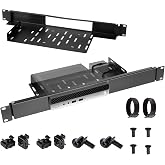 Mini Rack Mount Compatible with HP Desktop Mini,19in 1U Hinged Server Rack Shelf,High-Strength Steel-Mini PC Rack Mount for 19 inch Cabinet or Rack