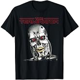The Terminator T-800 Head Retro Cyborg Gamer Classic Sci-Fi T-Shirt