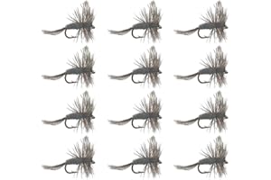 Feeder Creek Fly Fishing Flies - Trout & Bass Assortment - Adams Dry Fly Pattern