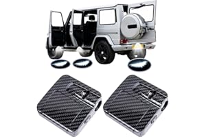FUNGORGT 2 PCS Car Door Lights - Logo Projector Universal Wireless Car Door Led Projector Lights Carbon Fibre Upgraded Welcome Shadow Light for All Brands Car/Motorcycle Shadow Laser Projector