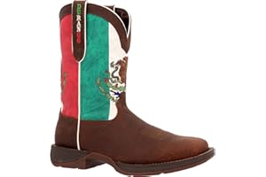 Durango mens Rebel Steel Toe Mexico Flag Western Boot