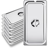 WantJoin Steam Table Hotel Pan Lids Cover 6 Pack for Stainless Steel Metal Tray Sets Food Storage Container Restaurant Chafing Dishes Commercial Buffet Warmer Catering Supplies