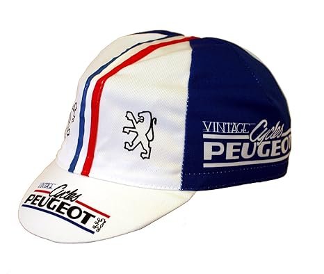 Peugeot Radmütze Radlercap Retro Blau
