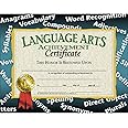 Hayes Language Arts Achievement Certificate, 8.5" x 11", Pack of 30