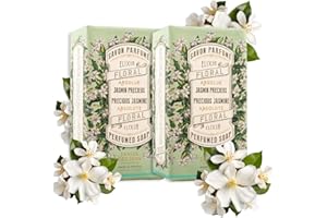 Panier des Sens - Jasmine Bar Soap - Moisturizing Gentle Scented Soap Bar - Natural Soap with Olive Oil - 97% Natural Ingredi
