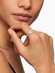 SILVERCUTE Initial Ring Sterling Silver Rings for