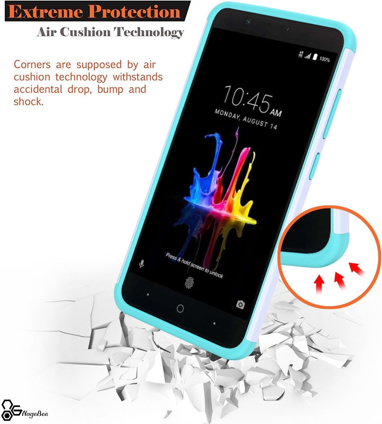 For ZTE Blade Z Max Case Bling Diamond Soft Rubber Phone