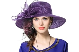 VECRY Kentucky Church Derby Dress Cloche Hat Sweet Cute Floral Bucket Hats