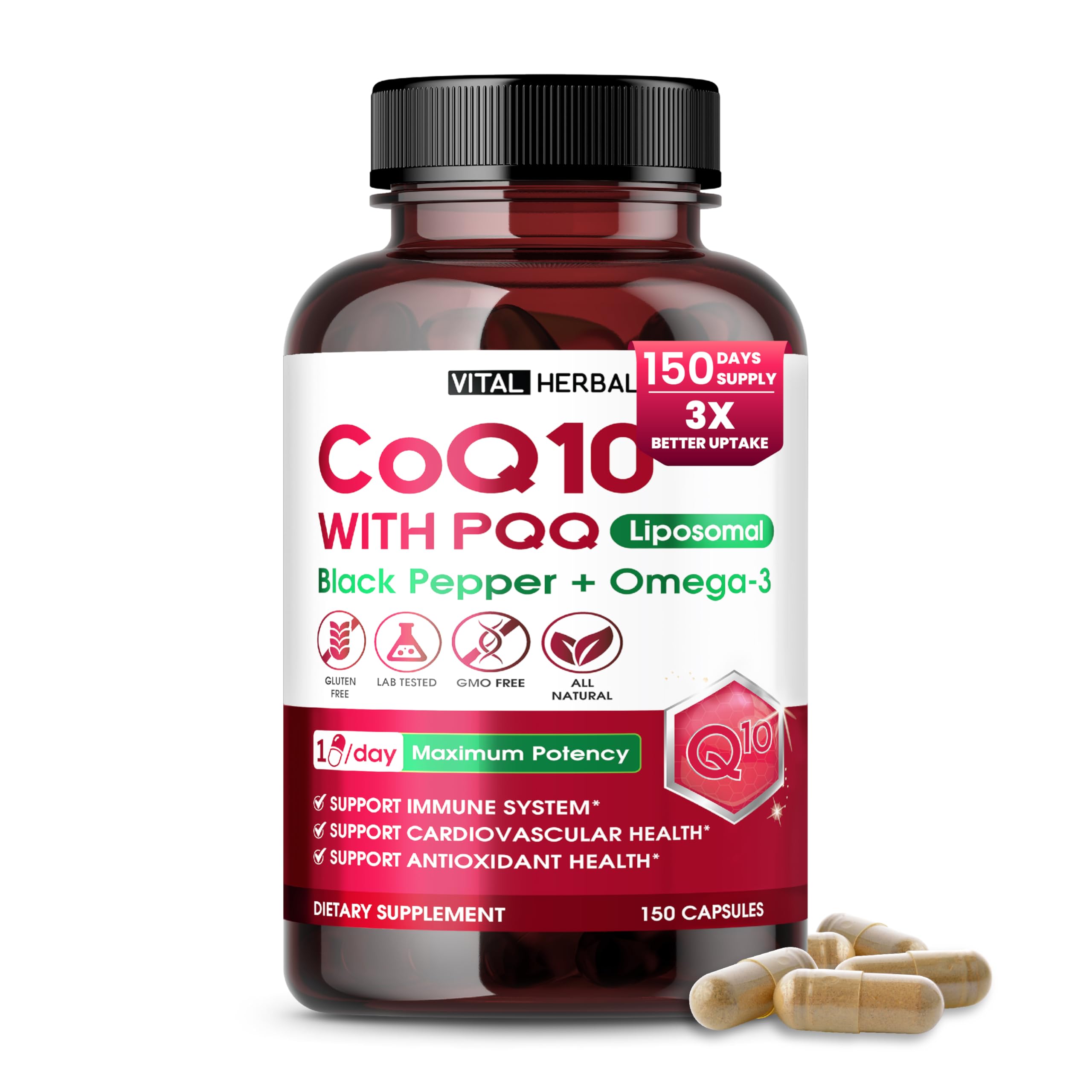 CoQ10 with PQQ Liposomal
