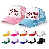 TZYZZQH 12 Pack of Blank Trucker Hat Bulk Men and Women Hats Bulk Baseball Cap DIY Graffiti Mesh Hat