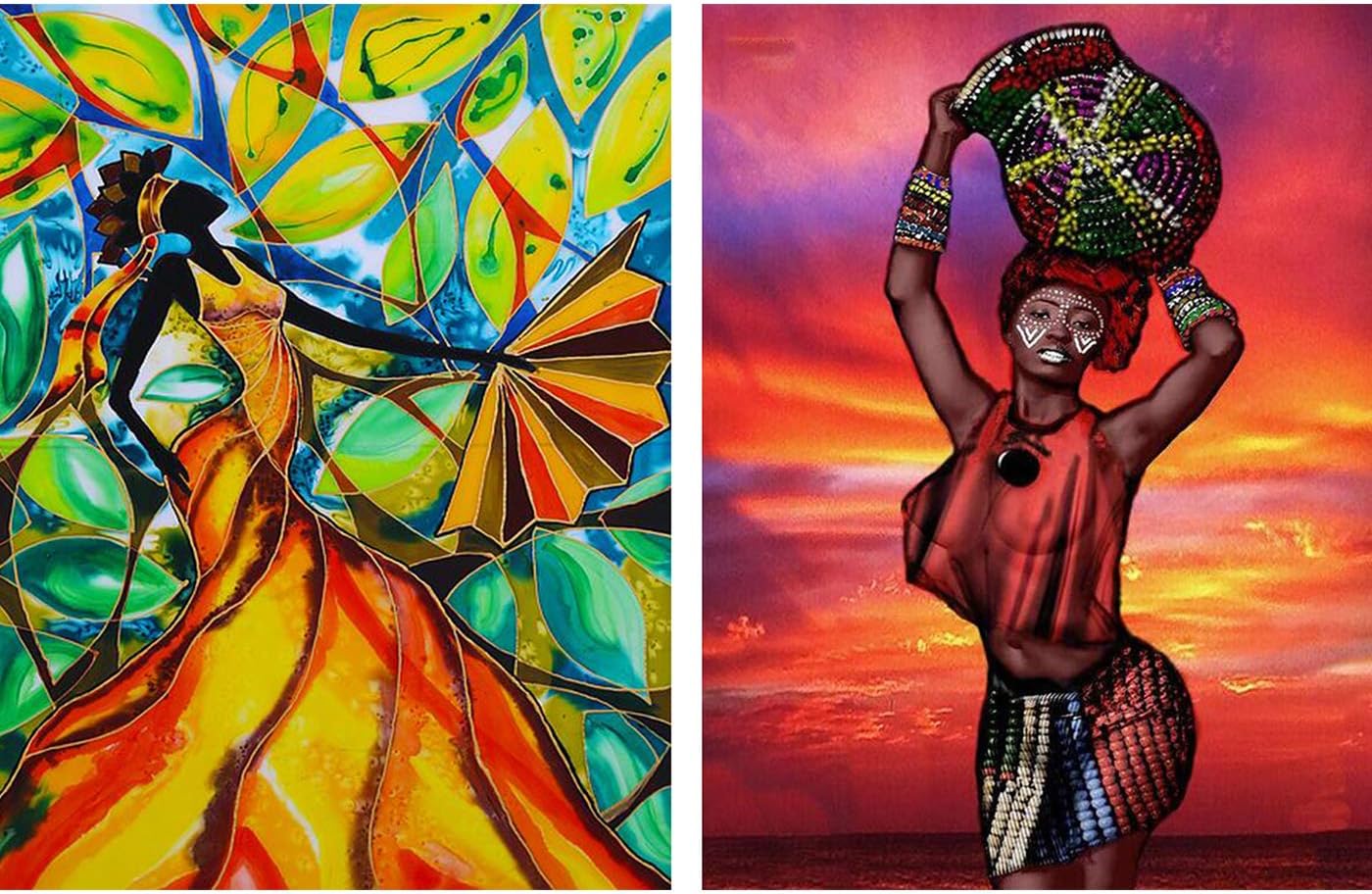 Amazon.com: Reofrey 2 Pack 5D Diamond Painting Kit Fan Bracelet African