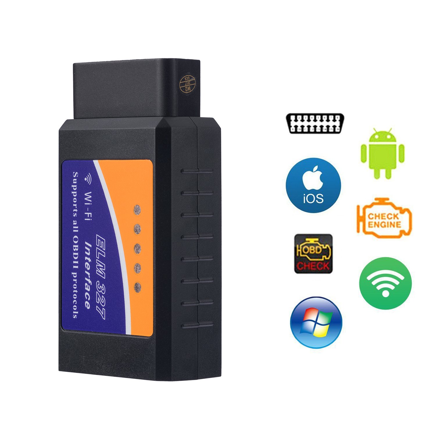 Yoolight Wireless Obd2 Car Code Reader Scan Tool Scanner Adapter Check Engine Diagnostic Tool Wifi