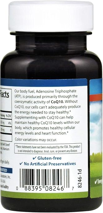 Carlson labs co-q-10 100mg, 60 Soft Gel (088395082467)