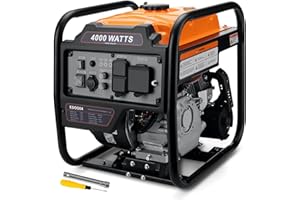 Oxseryn 4000W Portable Inverter Generator, Open Frame Generators for Camping, RV Ready 30A Outlet, Emergency Home Backup, Gas Powered