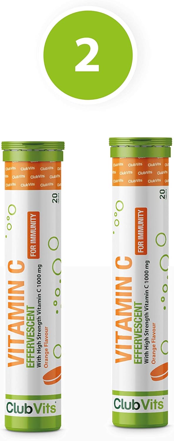 Immune Boost Vitamin C 1000mg Orange Flavour Effervescent Tablets by
