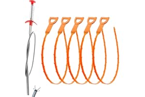 DOMEJO Drain Clog Remover, Hair Cleaning Tool for Shower, Sink & Bath by Drain Hari