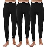 URATOT Men's Thermal Underwear Bottom Fleece Long Johns for Men Soft Warm Base Layer Thermal Pants for Cold Weather