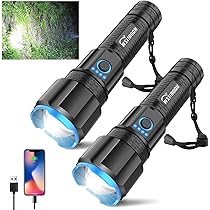 wsiiroon Rechargeable LED Flashlights High Lumens, 220000 Lumens  