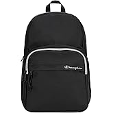 Champion Luna Laptop Backpack with Padded Adjustable Straps, Water Bottle Pocket for Work, Travel, Daily Use, Black, One Size