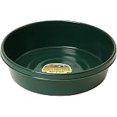 Little Giant&reg; Plastic Utility Pan | Feed Pan | Durable &amp; Versatile Livestock Feeding Bucket | Made in USA | 3 Gallon | Green
