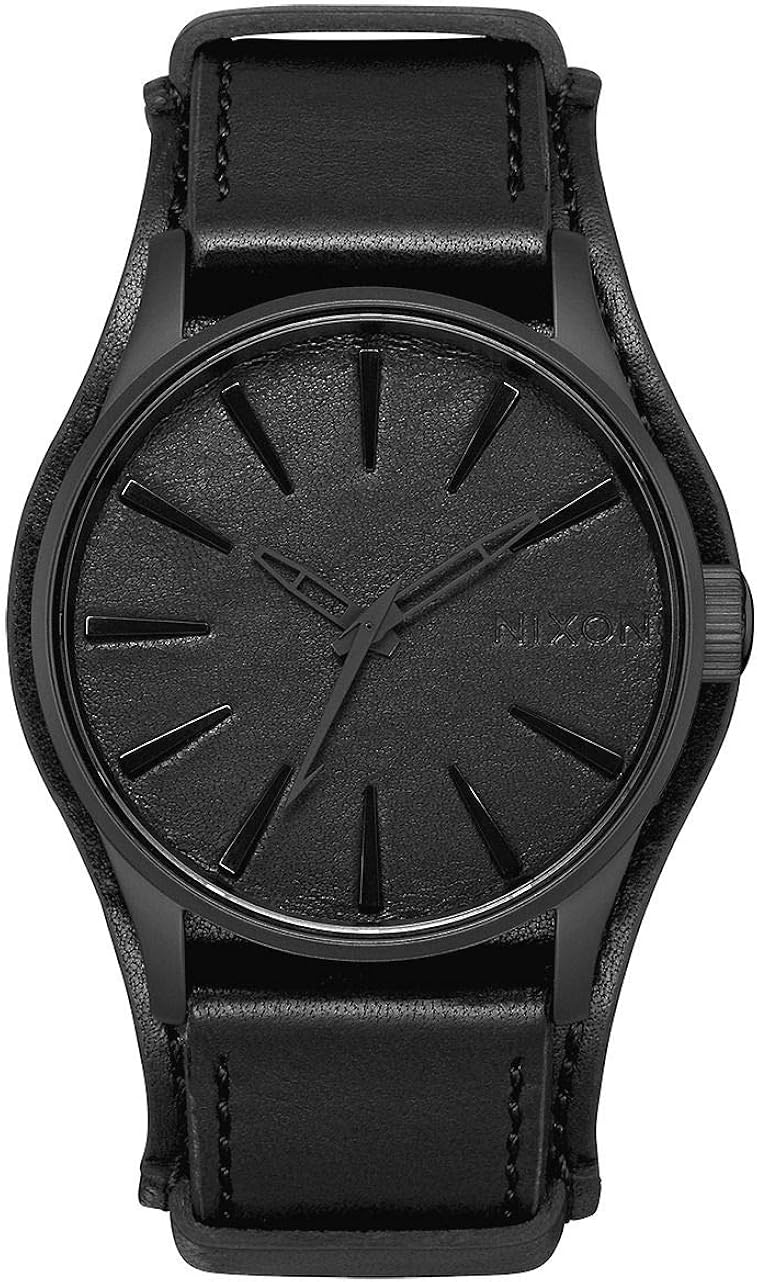 Nixon Mens Sentry Leather Metallica Collection Black Album Amazon.co