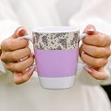 Rosa Lifestyle Two Handled Melamine Mug 400ml Lilac Lightweight 126g view 5