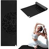 Gaiam Dry-Grip Yoga Mat - 5mm Thick Non-Slip Exercise & Fitness Mat for Standard or Hot Yoga, Pilates and Floor Workouts - Cushioned Support, Non-Slip Coat - 68 x 24 Inches
