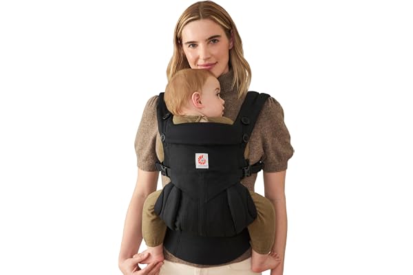 Ergobaby Omni Classic Baby Carrier for Newborn to Toddlers 0-48 Months (7-45 lbs) - 4-Position 100% Premium Cotton Baby Carri
