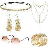 Vivrerizo 70s Disco Accessories for Women - Vintage 70s Accessories Set for Halloween Disco Costume Party Cosplay