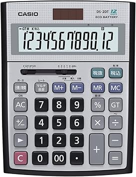 Amazon カシオ 本格実務電卓 日数 時間 税計算 デスクタイプ 12桁 Ds 2dt ビジネス電卓 文房具 オフィス用品