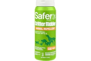 Safer Brand Critter Ridder Animal Repellent Granules - 2 LB Granules for Organic Pest Control - OMRI Listed for Organic Use - 5926 - Easy to Spread, Protect up to 120 Sq Ft - Repel with Scent & Taste