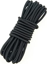 Fantasyon 4mm Black Elastic Cord 5m Bungee Rope Round Drawstring DIY Camping