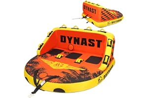 XGeek Towable Tubes for Boating,1-4 Person Water Sport Towables for Boat to Pull,Heavy-Duty Front & Back Tow Points Inflatable Boat Tube,Super Sofa Tubes with Stronger 840D Nylon Cover